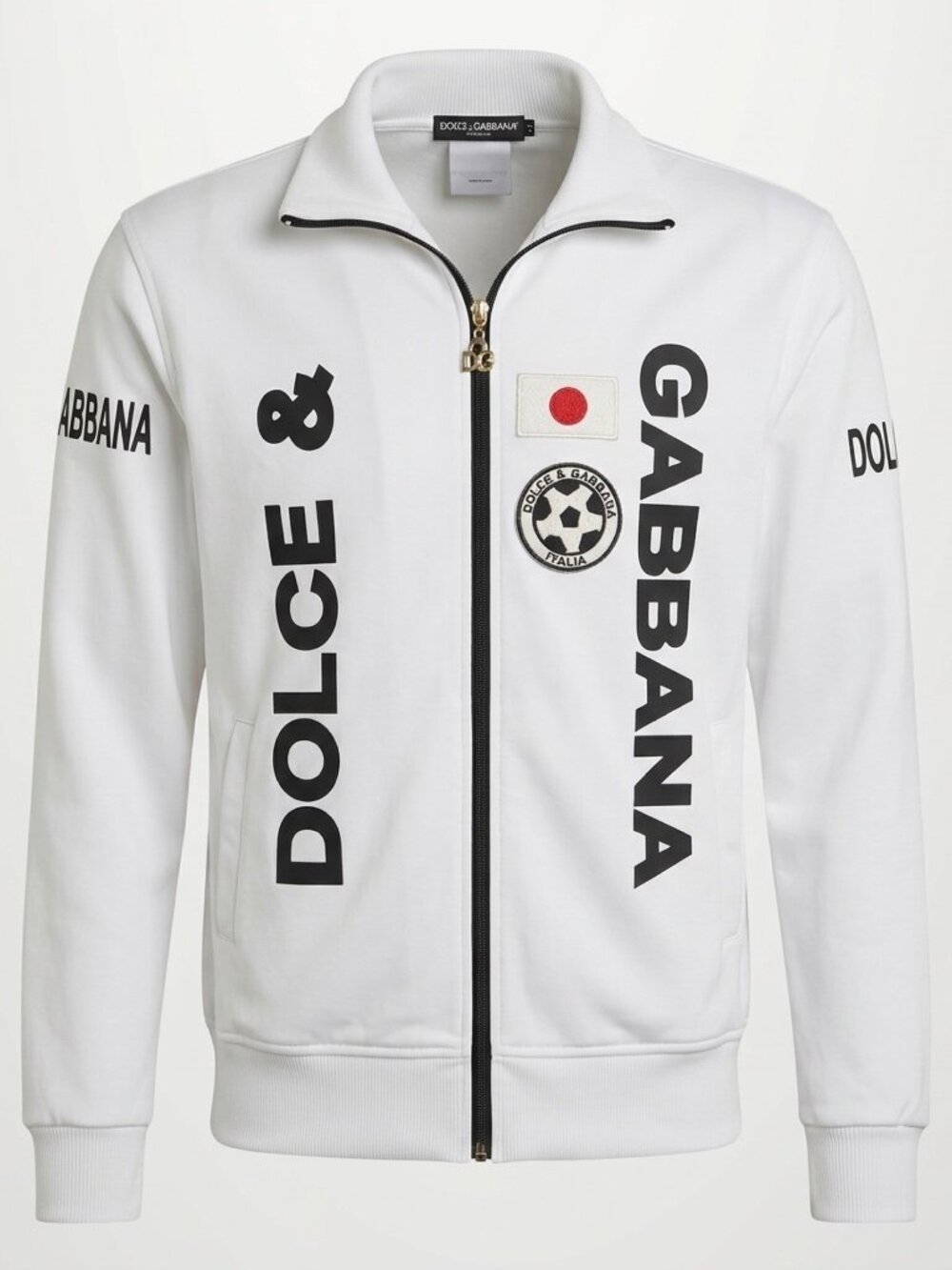 Dolce & Gabbana White Soccer Track Jacket